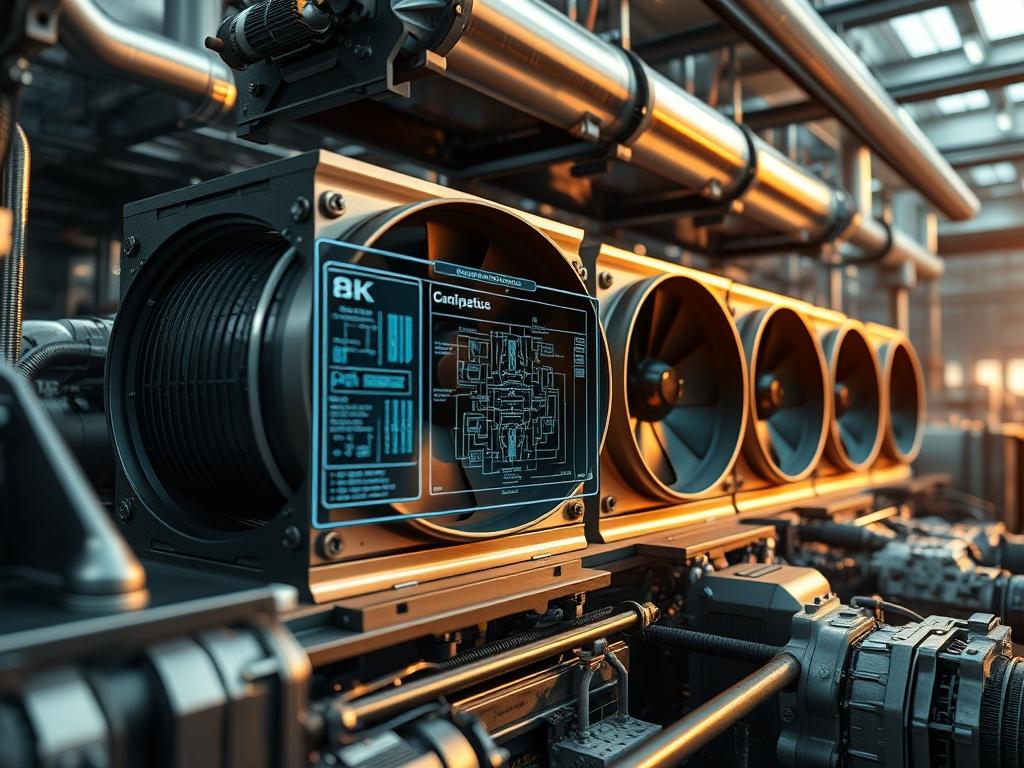 Compressor Head Cooling Fans